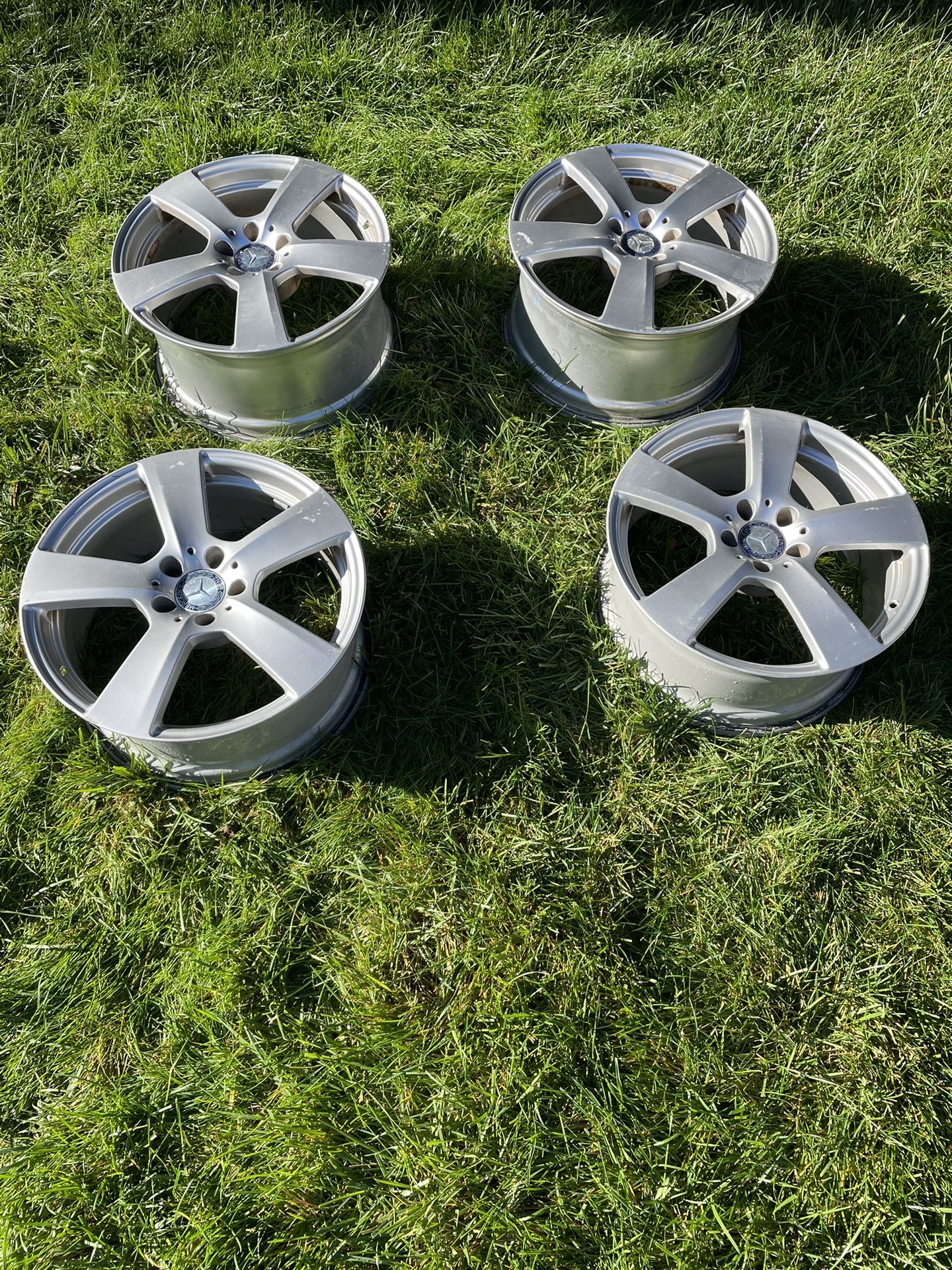 Four 18 Inch Rims From Mercedes E350 Original