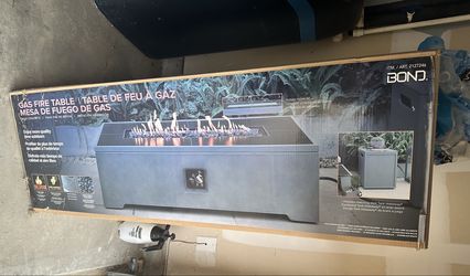 Gas fire table