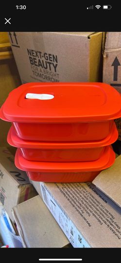 Set De Tres Recipientes Rectangulares De Un Litro De Tupperwere Nuevo A 20 Los Tres