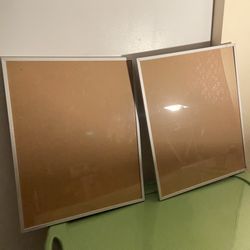 2 IKEA Aluminum Picture Frames 