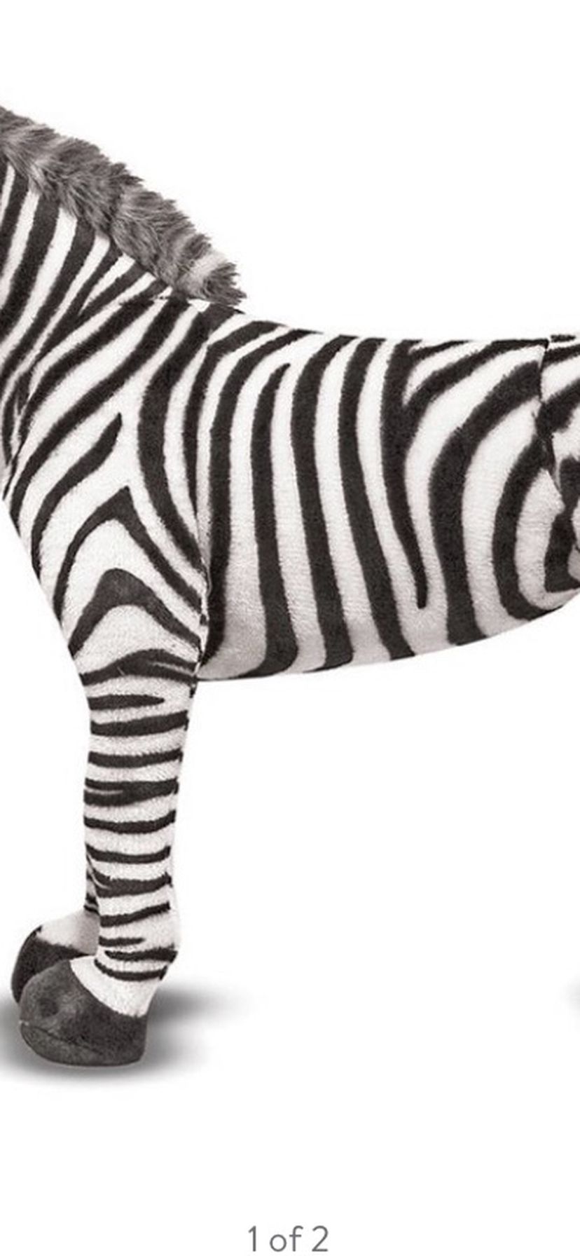 Life Size Plush Zebra