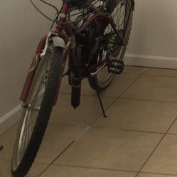 Vintage Looking Beach Cruiser Bike  With A 2 Stroke Engine  Style 