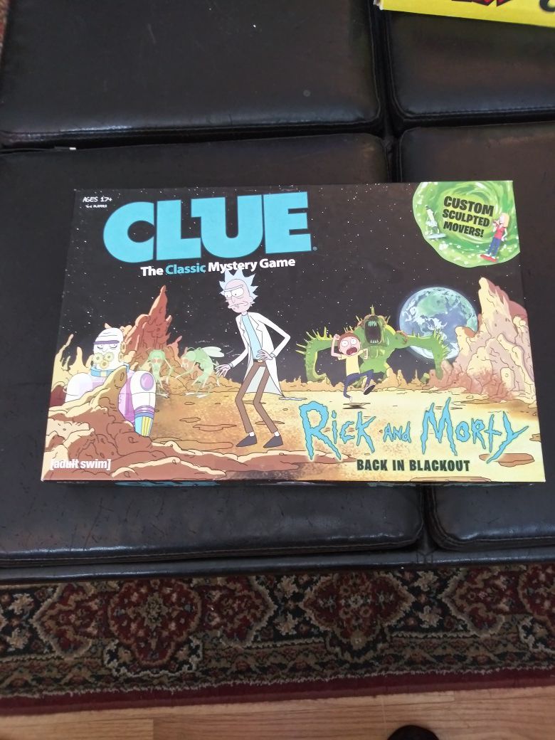Ricky & Morty CLUE board Game