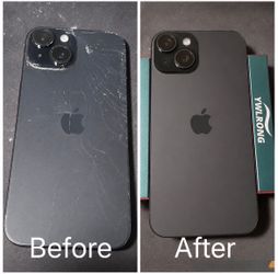 iphone back glass cracked