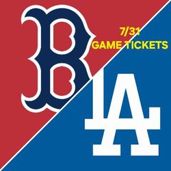 Boston vs Dodgers 7/31 Game Tickets