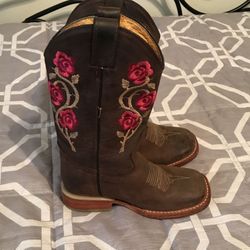 Original El Corral All Leather Girl’s Cowboy Boots 