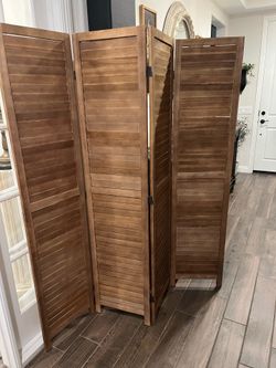 Beautiful natural wood divider