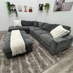 Gray Sectional Couch - Free Delivery 