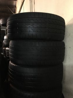 20” 225/35R20 4 used tires