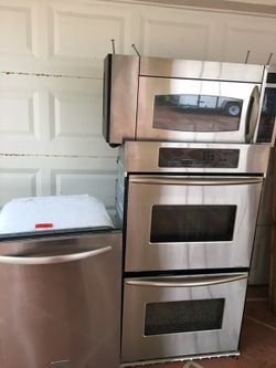 KitchenAid doble oven microwave, dishwasher