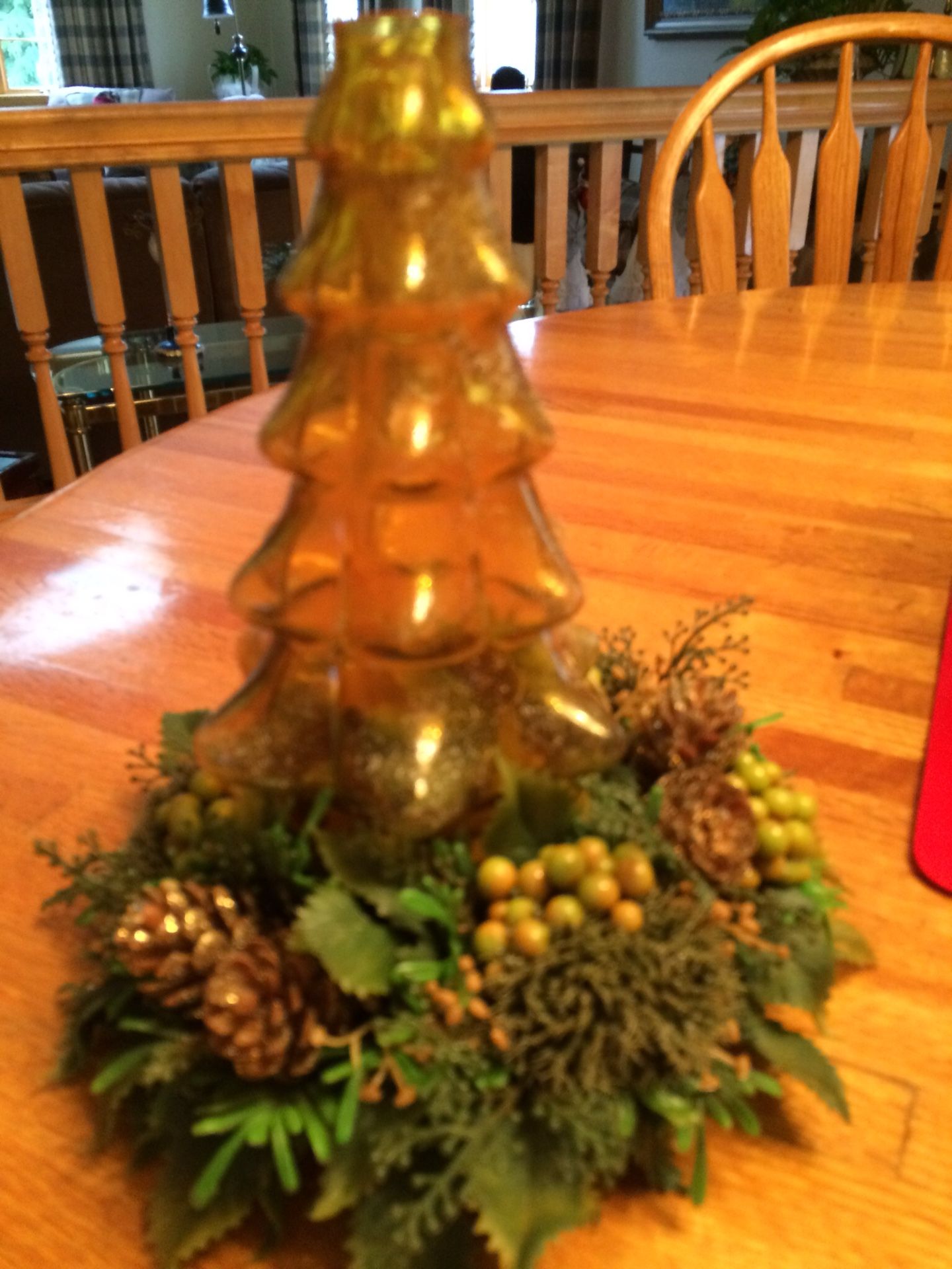 Christmas tree candle holder