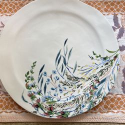 Dish Set-Anthropologie Spring Flowers Stoneware 