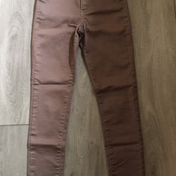 Blue Asphalt Perfect Ankle Legging Brown - Juniors XS EUC