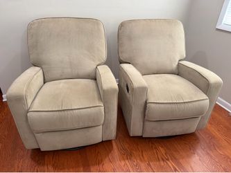 Swivel Rocker Recliner, color beige, brand: Abbyson living