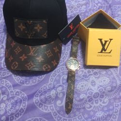 Louis Vuitton Hat And Watch Set for Sale in Norfolk, VA - OfferUp