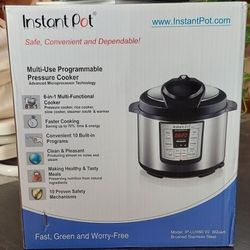 Instant Pot 6Qt Multi-Use Programmable Pressure Cooker