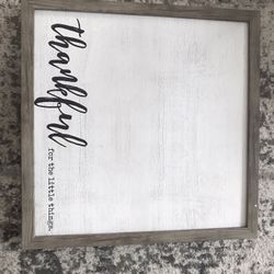 Thankful for the Little Things Wall Decor