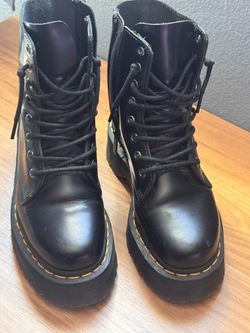 Used Dr. Martens Jadon Boot Smooth Leather Platforms