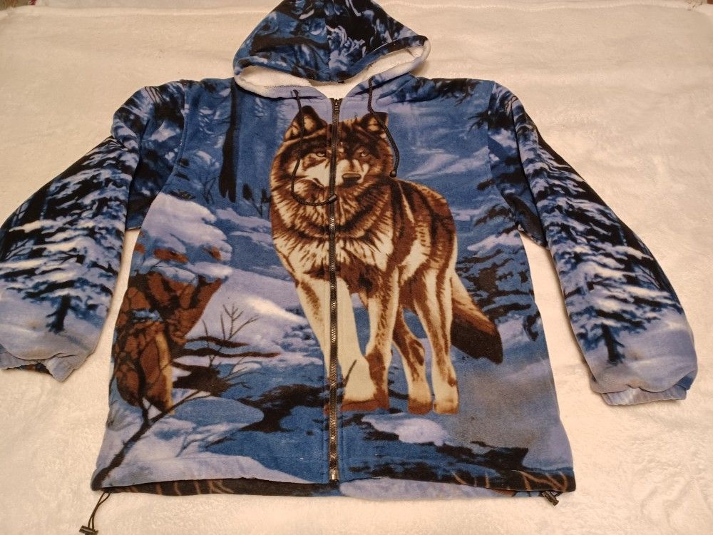  Jacket  Fleece Animal Print