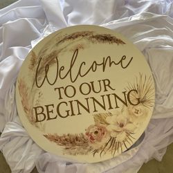 Welcome Wedding Board 