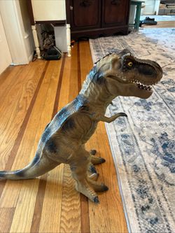 Trex toy rubber Jurassic park vintage