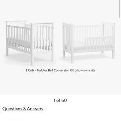 Kendall crib with conversion kit/Pottery Barn Kids Like new
