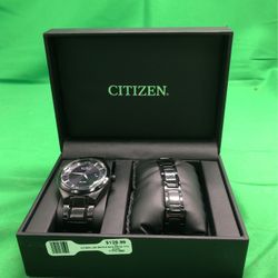 Citizen Eco-drive Watch And Bracelet Combo 