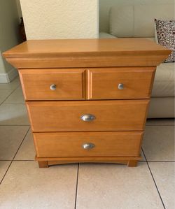 Honey Maple Bedroom Nightstand / Bedside Table by DeFehr