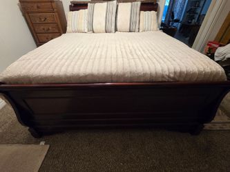 Calif king frame with mattress's