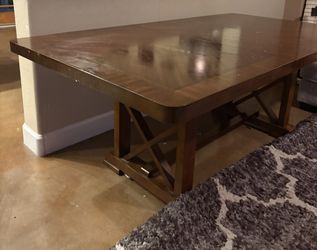 Kitchen Dining Table Hardwood With Leaf