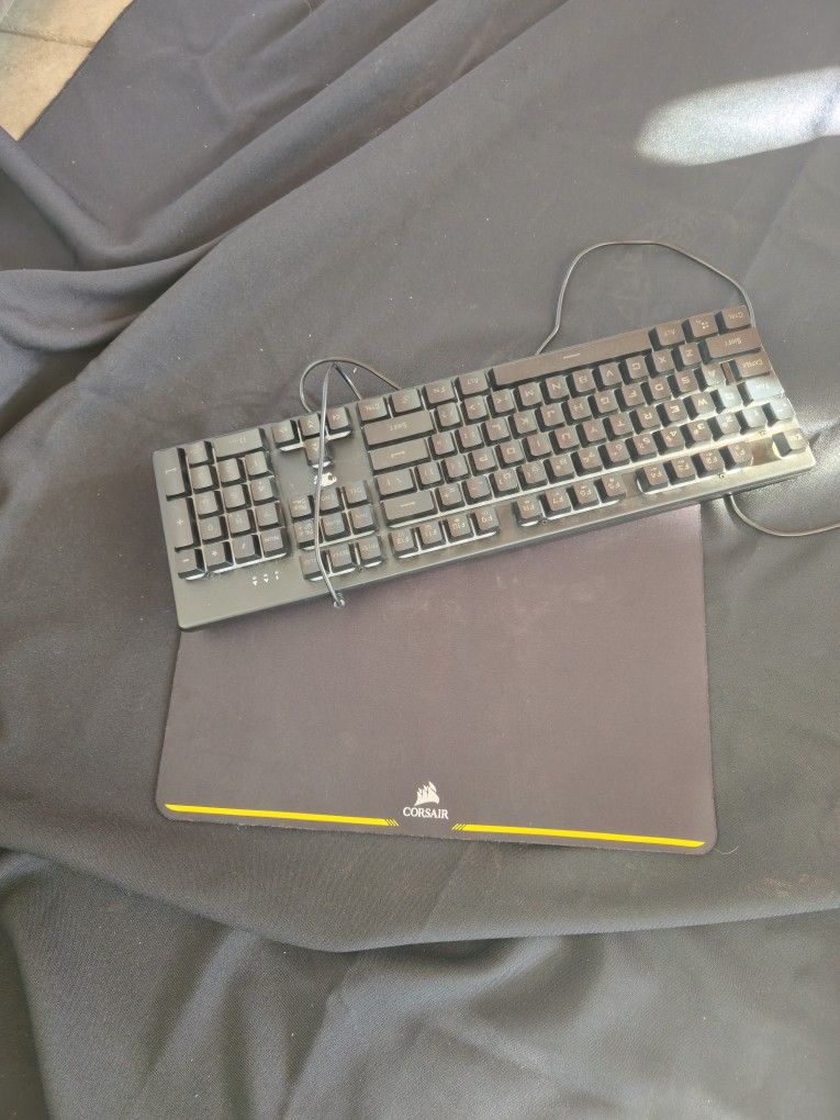 Mouse Pad And Keyboard