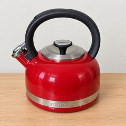KitchenAid Stovetop Whistling Tea Kettle Red
