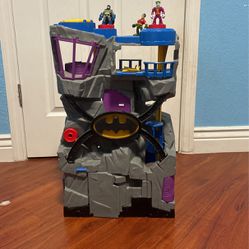 Imaginext Batcave In Gray And Blue, 23 1/2 Inches