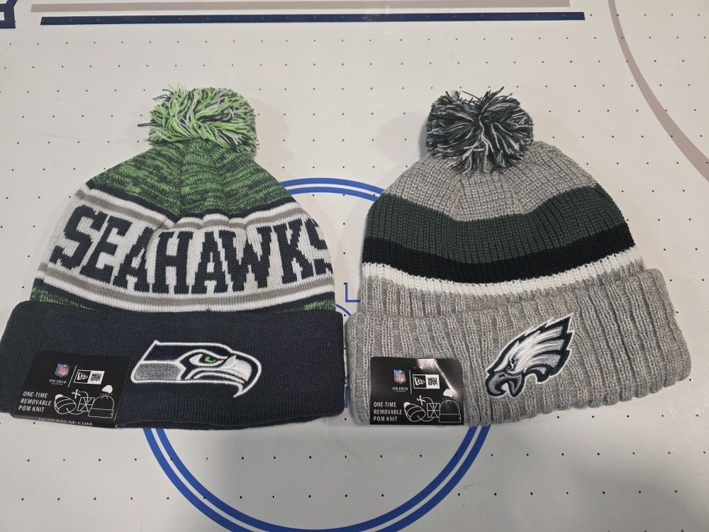 SEAHAWKS and EAGLES --NEW ERA HATS