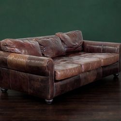 Restoration Hardware Leather Couch
