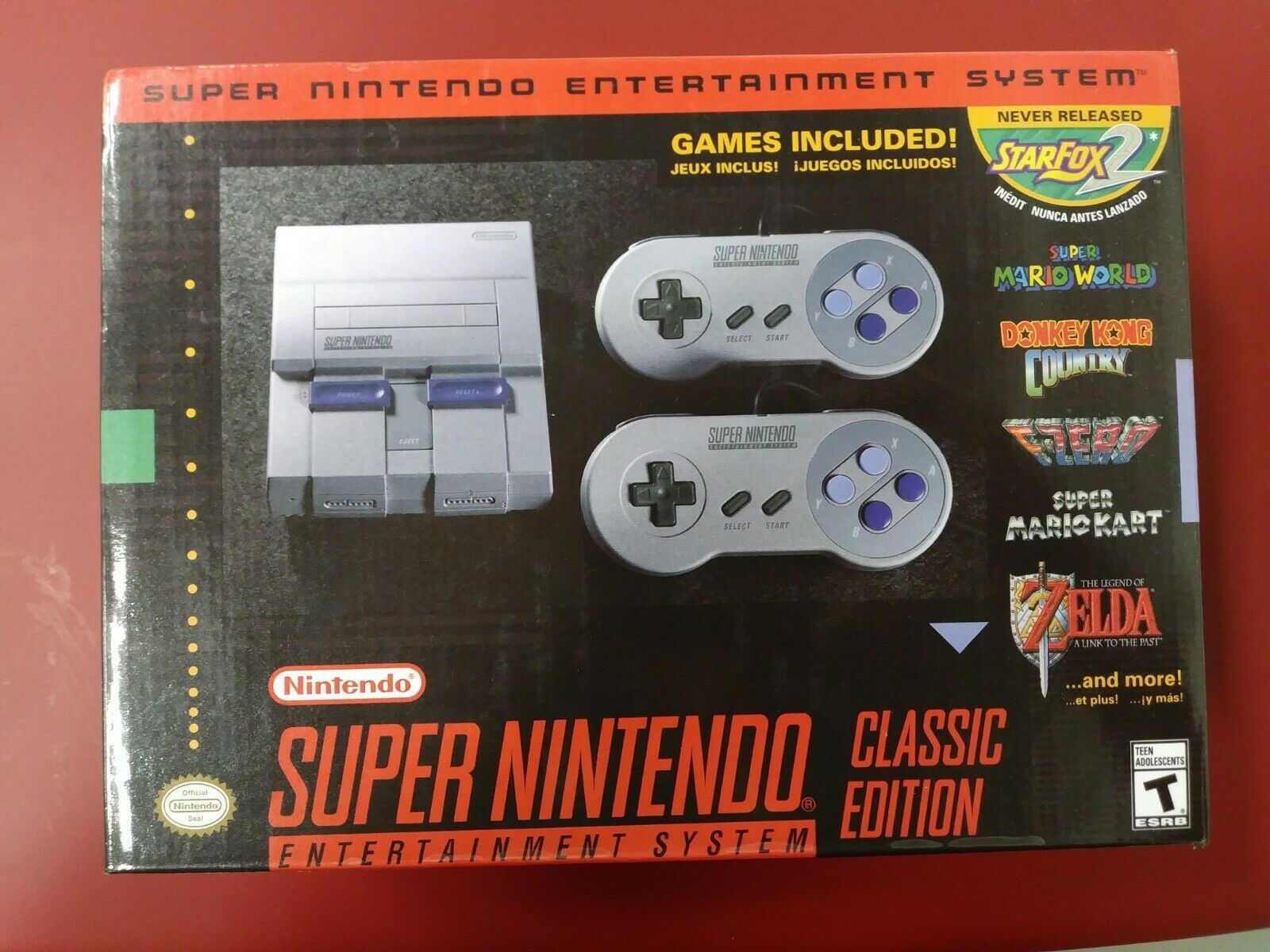 Super Nintendo Entertainment System Classic SNES Mini Edition With 21 Games Brand New