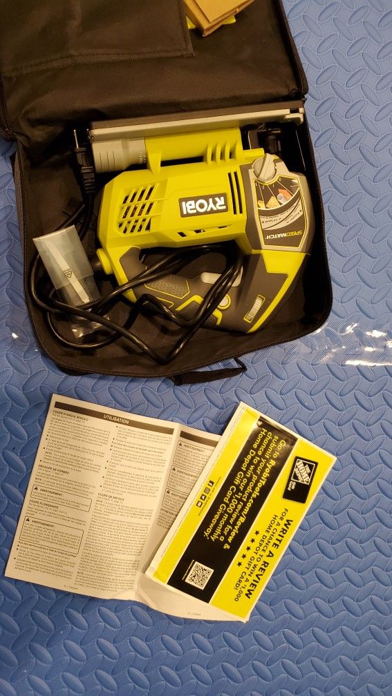 Ryobi Corded JIG SAW and 20 Pc Blade