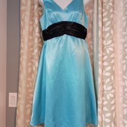 Black & Blue With Shawl Prom Dress Brand New
