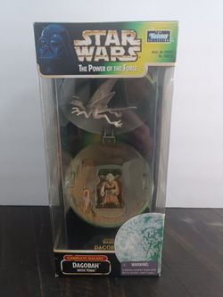 1998 STAR WARS THE POWER OF THE FORCE COMPLETE GALAXY DAGOBAH WITH YODA