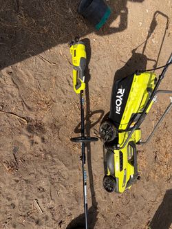 Ryobi Electric Lawn Mower and String Trimmer