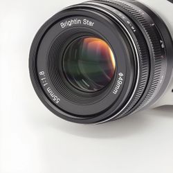 Brightin star 55mm f/1.8 Full Frame Manual Focus MF Fit for Canon RF-Mount