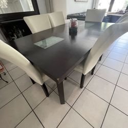 Dining Table, Buffet, and Mirror