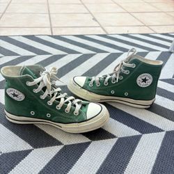 High Top Green Converse 6.5 Women’s 