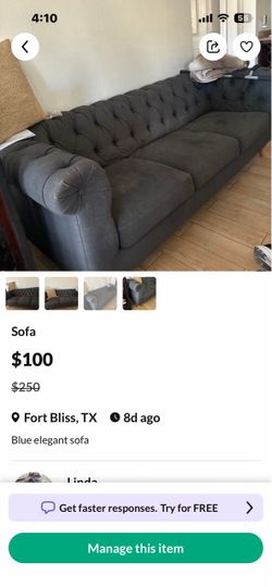 Velvet couch