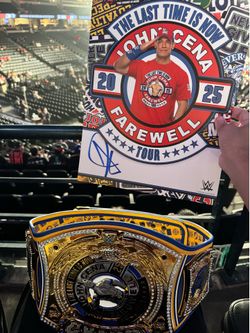 WWE Spinner Belt + John Cena Auto