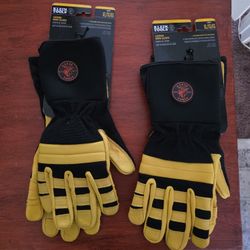Klein Tools Lineman Work Gloves – XL (2 Pairs) – NEW