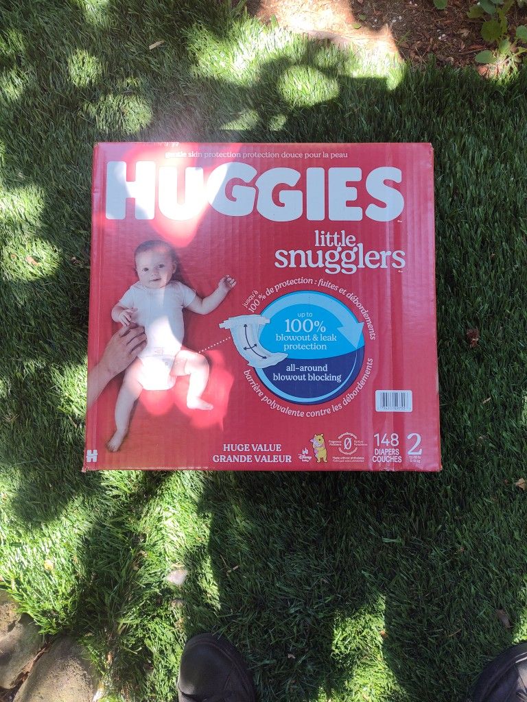 Huggies Size 2 Diapers, Diaper Count 148