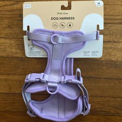 Dog harness wild one lavender medium soft cushion material regular 50th Petco