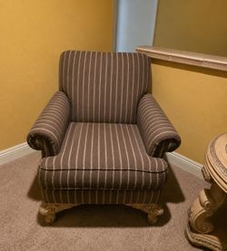 2 Vintage Arm Chairs with Intricate Detailing