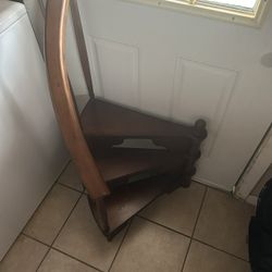 Two Wood Staircase Shelf’s 